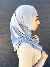 Load image into Gallery viewer, Grey Two Piece Cotton Hijab