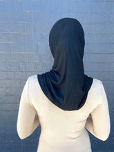 Load image into Gallery viewer, Black Two Piece Cotton Hijab