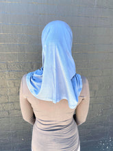 Load image into Gallery viewer, Light Jeans Blue Two Piece Cotton Hijab