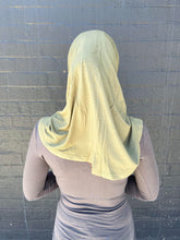 Load image into Gallery viewer, Khaki Green Two Piece Cotton Hijab
