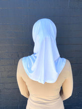 Load image into Gallery viewer, White Two Piece Cotton Hijab