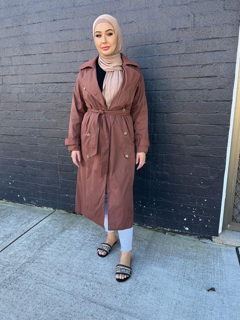 Tan Trench Coat Jacket