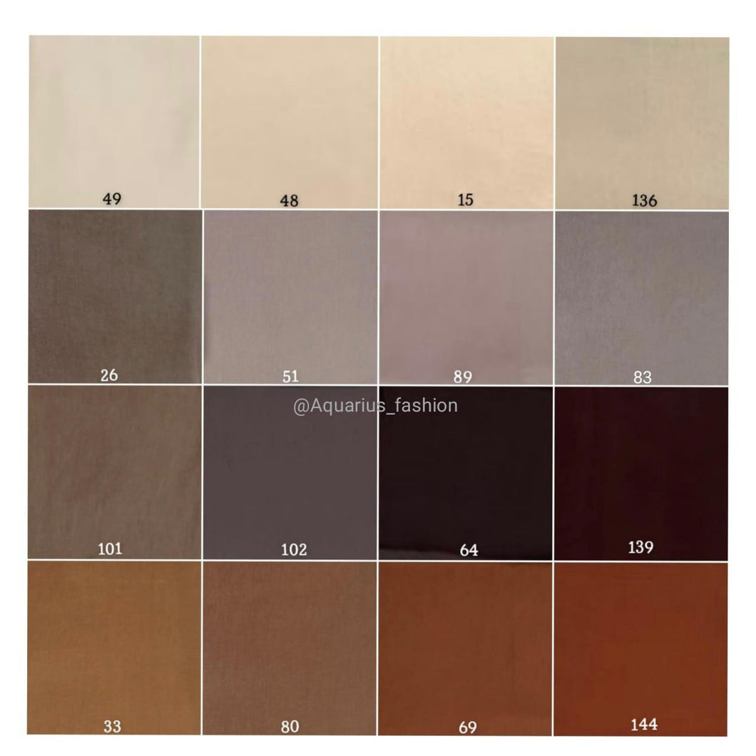 Jersey Cotton Hijabs (Nude Palette) - SELECT YOUR COLOUR