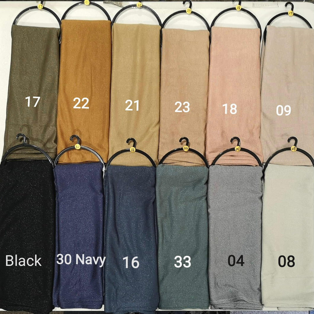 Shimmer Jersey Cotton Hijabs - SELECT YOUR COLOUR