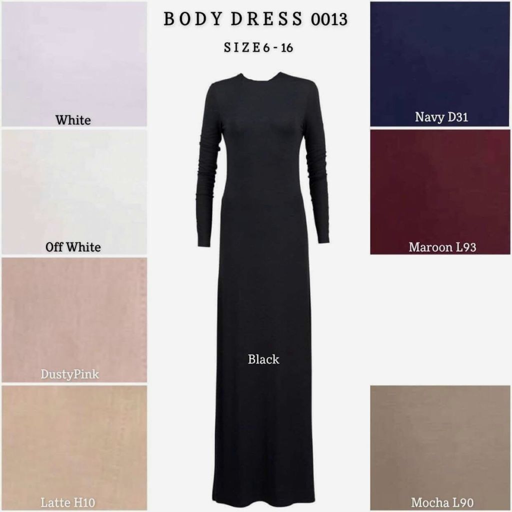 Round Neck Cotton Body Dresses