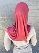 Load image into Gallery viewer, Burgundy Two Piece Cotton Hijab
