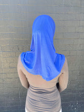 Load image into Gallery viewer, Royal Blue Two Piece Cotton Hijab
