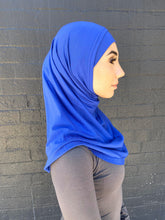 Load image into Gallery viewer, Royal Blue Two Piece Cotton Hijab
